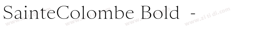 SainteColombe Bold◆字体转换
